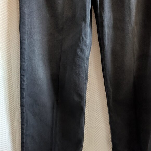 American Eagle Low Rise Skater Jeans Black Wide Leg Denim Size 8 Regular Grunge - Picture 8 of 12